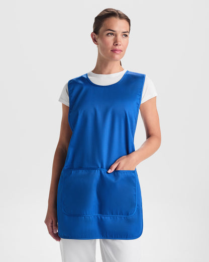 Roly WRK Arzak unisex sports bib in white, alternative view, ready for logo printing or embroidery