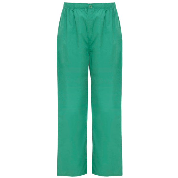 Roly WRK Vademecum unisex trousers in lab green, ready for logo printing or embroidery