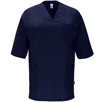 Roly WRK Panacea unisex T-shirt in navy blue, ready for logo printing or embroidery