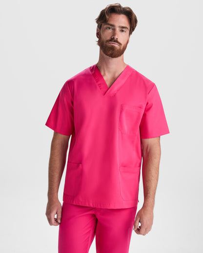 Roly WRK Panacea unisex T-shirt in white, alternative view, ready for logo printing or embroidery