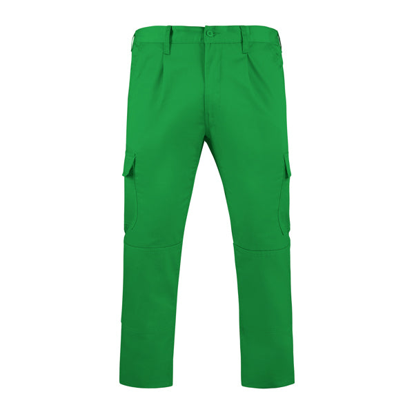 Roly WRK Daily men's trousers in garden green, ready for logo printing or embroidery