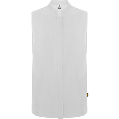 Roly WRK Aldany women's apron in white, ready for logo printing or embroidery