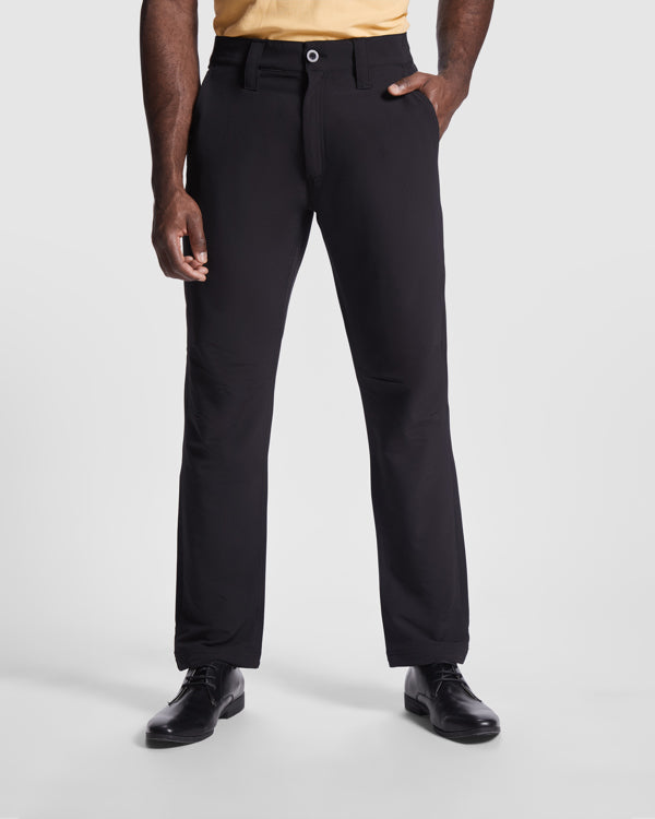 Roly WRK Patrol unisex trousers in black, alternative view, ready for logo printing or embroidery