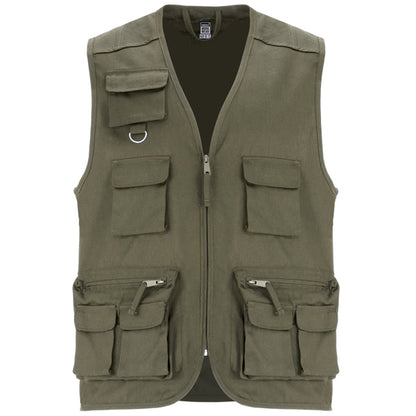 Roly WRK Venera men's gilet in army green, ready for logo printing or embroidery