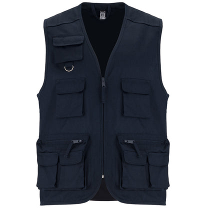 Roly WRK Venera men's gilet in navy blue, ready for logo printing or embroidery