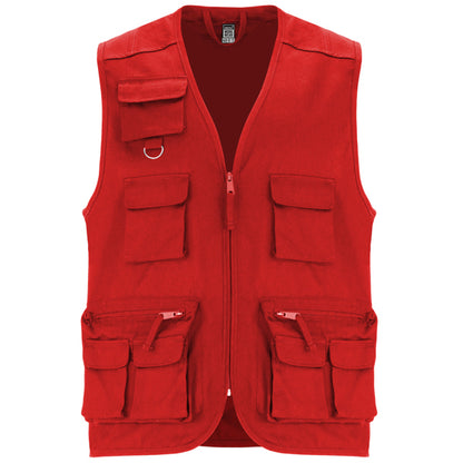Roly WRK Venera men's gilet in red, ready for logo printing or embroidery