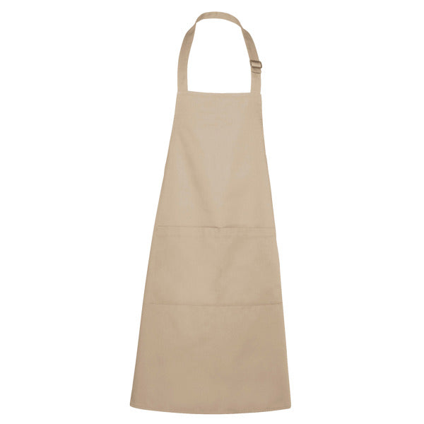 Roly WRK Benoit unisex apron in dark sand, ready for logo printing or embroidery