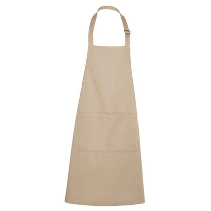 Roly WRK Benoit unisex apron in dark sand, ready for logo printing or embroidery