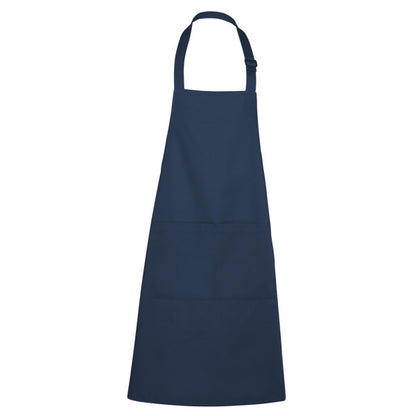 Roly WRK Benoit unisex apron in navy blue, ready for logo printing or embroidery