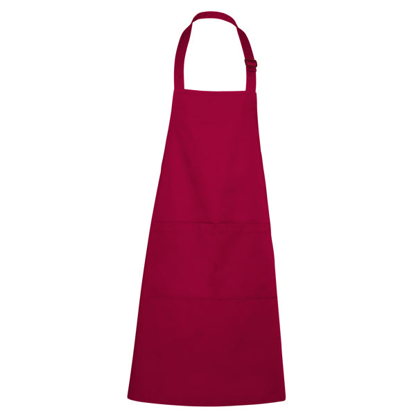 Roly WRK Benoit unisex apron in garnet, ready for logo printing or embroidery