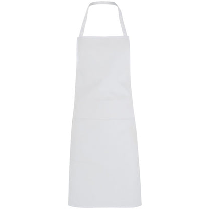 Roly WRK Ramsay unisex apron in white, ready for logo printing or embroidery