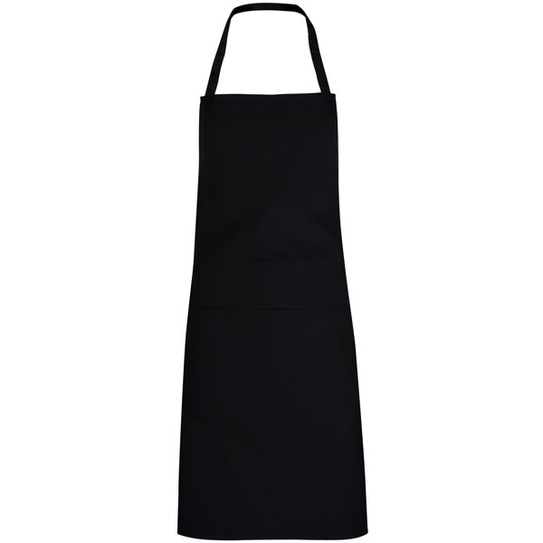 Roly WRK Ramsay unisex apron in black, ready for logo printing or embroidery