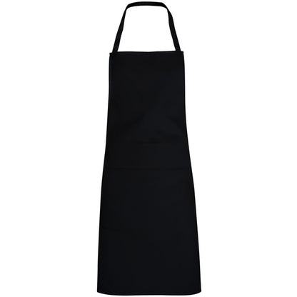 Roly WRK Ramsay unisex apron in black, ready for logo printing or embroidery