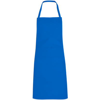 Roly WRK Ramsay unisex apron in royal blue, ready for logo printing or embroidery