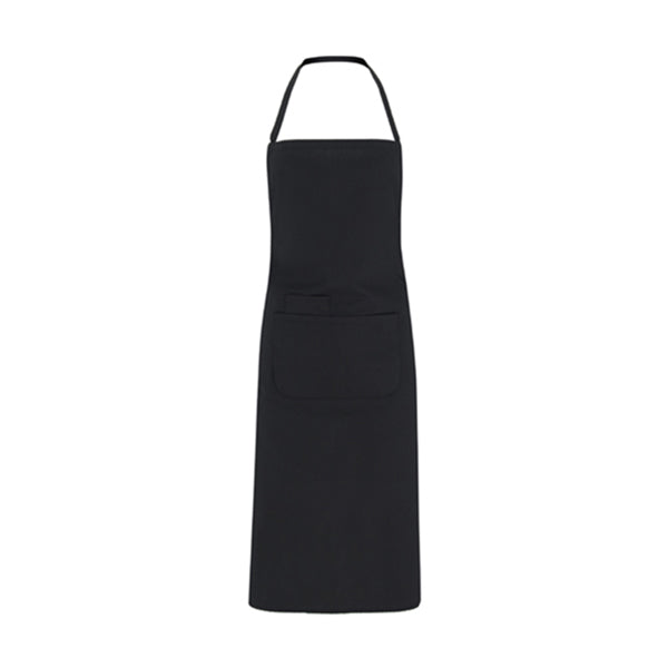 Roly WRK Ducasse unisex apron in black, ready for logo printing or embroidery