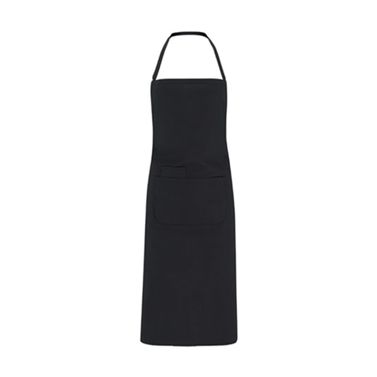 Roly WRK Ducasse unisex apron in black, ready for logo printing or embroidery