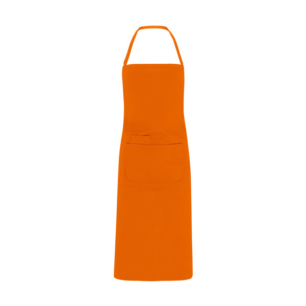 Roly WRK Ducasse unisex apron in orange, ready for logo printing or embroidery