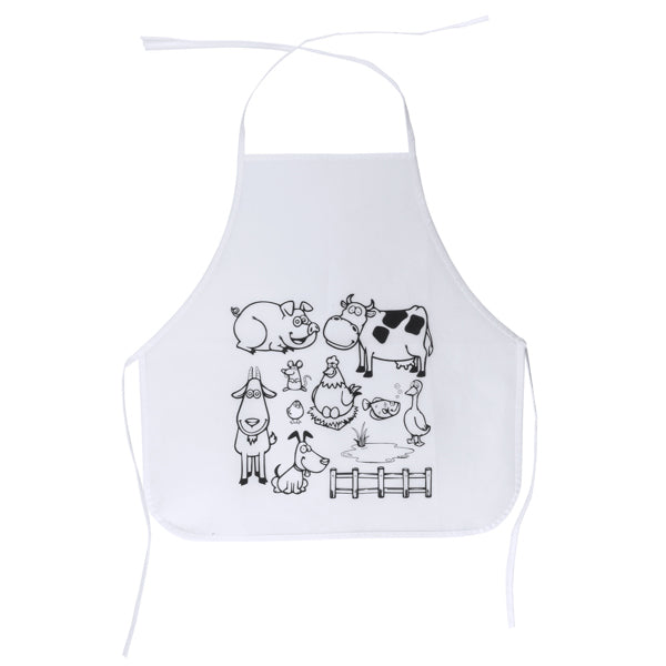 Stamina Pachu non-woven apron in white, ready for logo printing