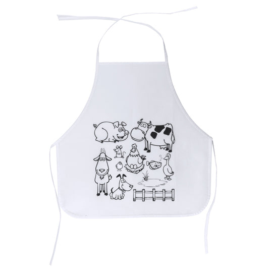 Stamina Pachu non-woven apron in white, ready for logo printing