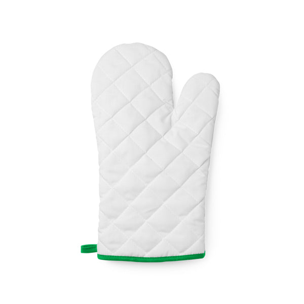 Stamina Roger polyester oven glove in fern green, ready for logo printing