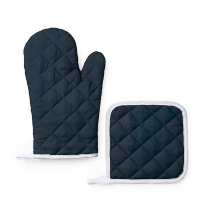 Stamina Eneko soft cotton/polyester oven glove in navy blue, ready for logo printing