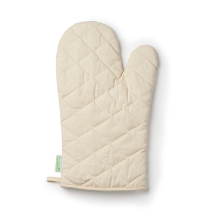 Stamina Mauro organic cotton oven glove in beige, ready for logo printing