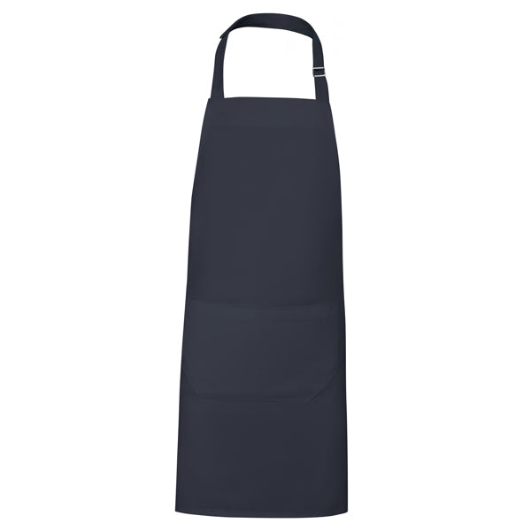 Roly WRK Bost unisex apron in navy blue, ready for logo printing or embroidery