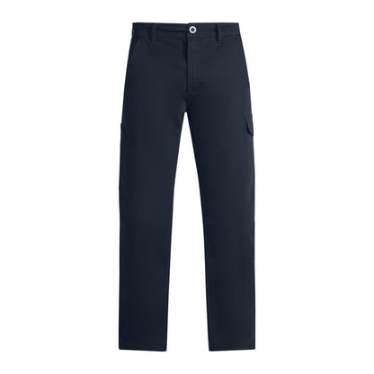Roly WRK Fonta men's trousers in navy blue, ready for logo printing or embroidery