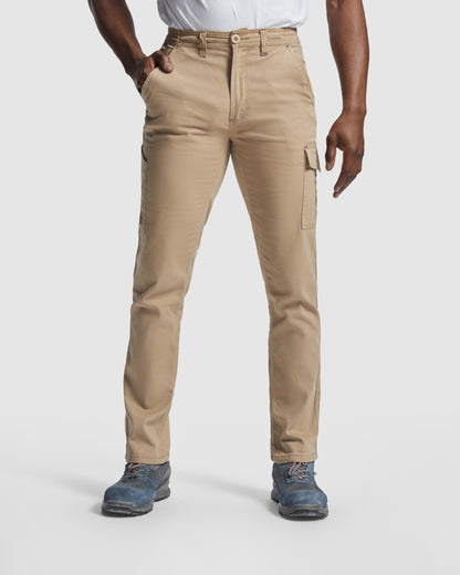 Roly WRK Fonta men's trousers in black, alternative view, ready for logo printing or embroidery