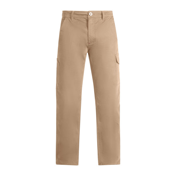 Roly WRK Fonta men's trousers in camel, ready for logo printing or embroidery