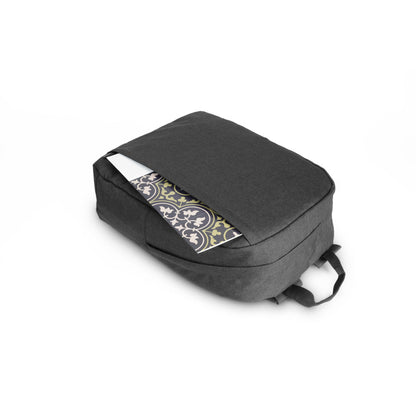 GIJON - Mochila para portátil de poliéster reciclado de alta densidad 600D y forro de poliéster reciclado 210D