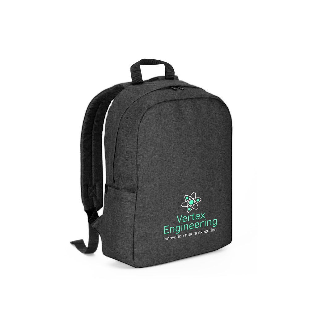 GIJON - Mochila para portátil de poliéster reciclado de alta densidad 600D y forro de poliéster reciclado 210D