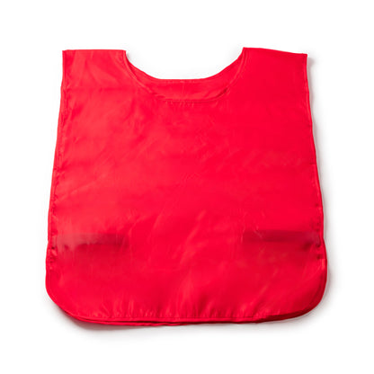 Stamina Dalic polyester sports bib in red, ready for logo printing