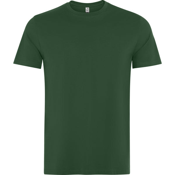 Roly WRK Kutta unisex T-shirt in bottle green, ready for logo printing or embroidery