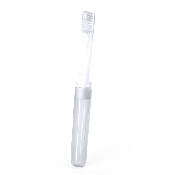 Stamina Pole plastic toothbrush in white, ready for logo printing