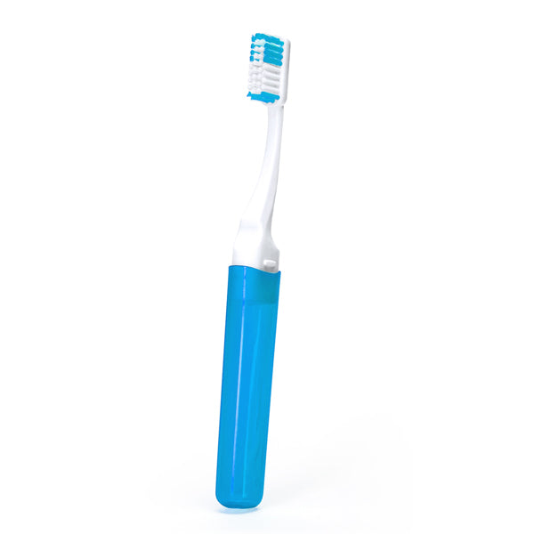 Stamina Pole plastic toothbrush in light royal, ready for logo printing