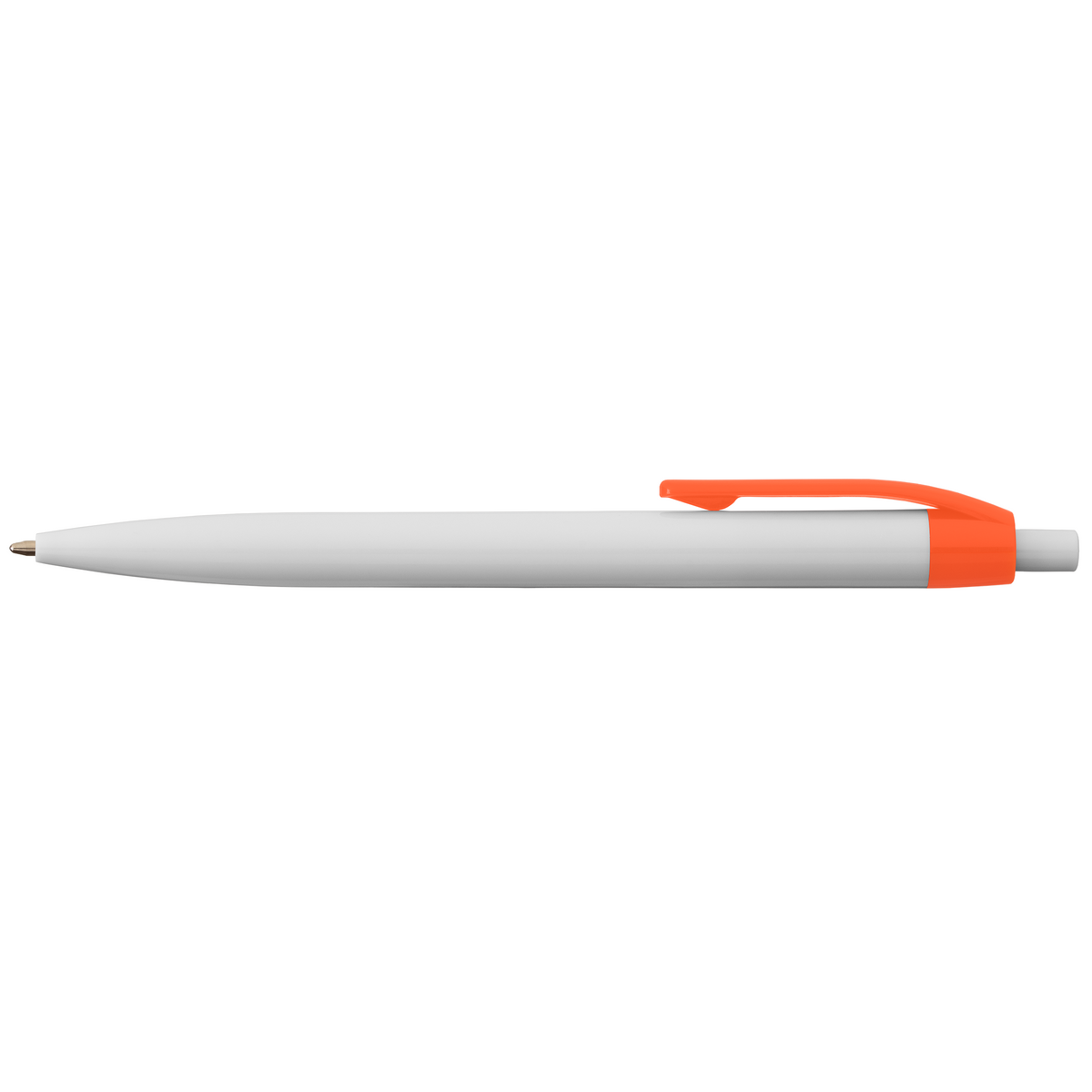 ColourFlow Recycled Plastic Pen promotional pen in orange printed with your company logo