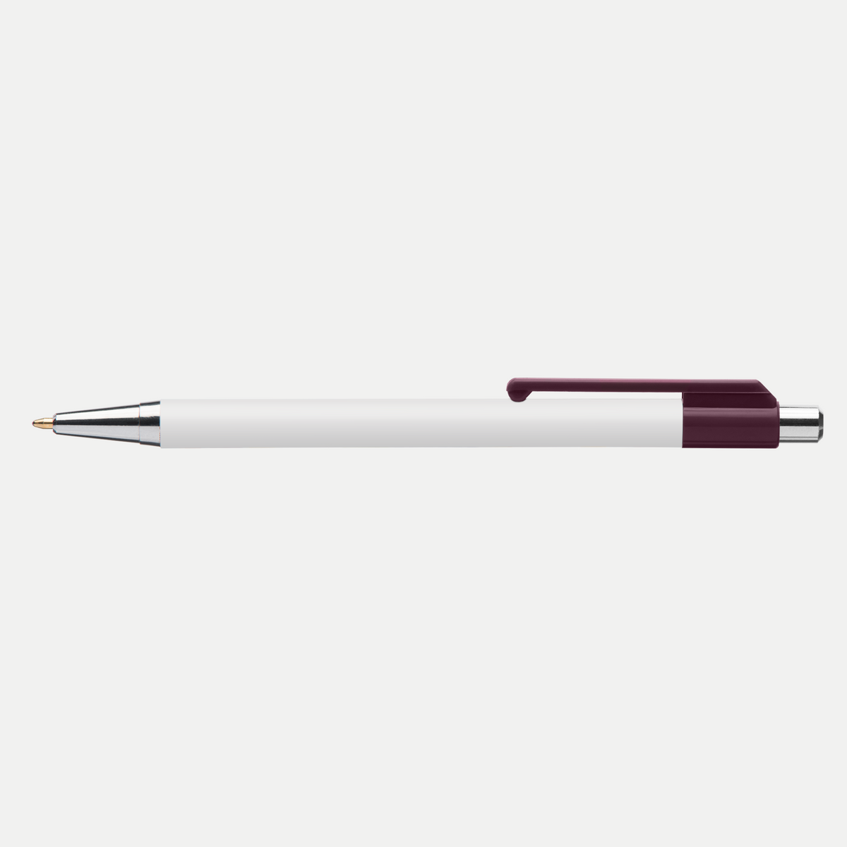 Astaire B/W Pen promotional pen in white printed with your company logo