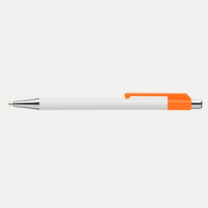 Astaire Chrome Pen promotional pen in red printed with your company logo