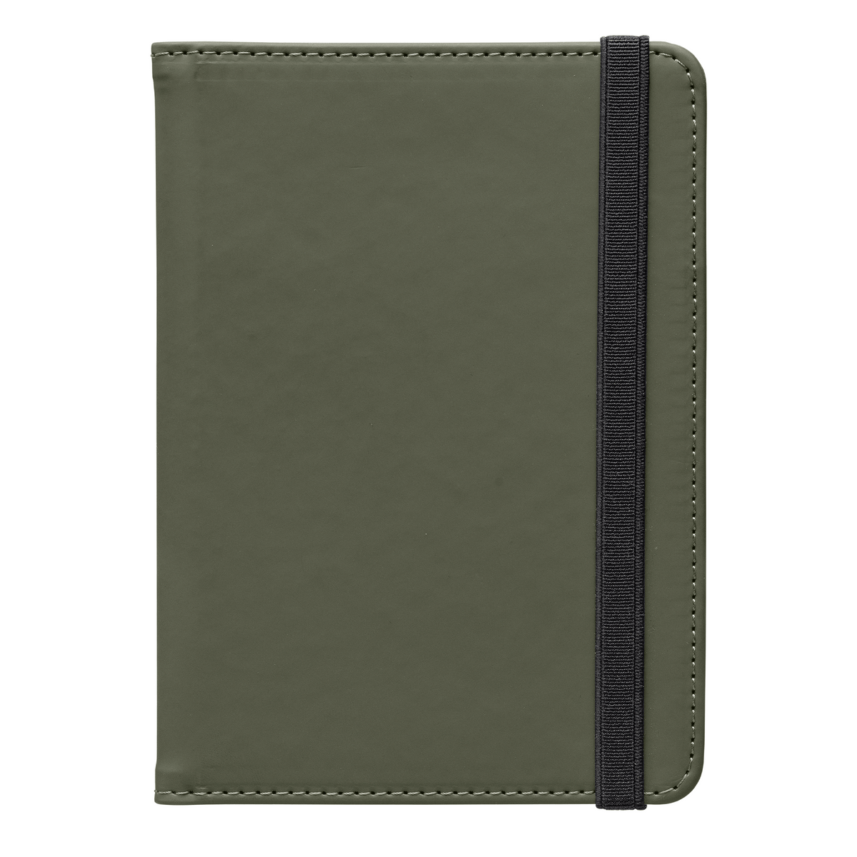 Malmö Recycled Passport Travel Wallet promotional travel accessory in forest green printed with your company logo