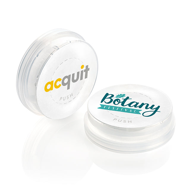 Natural Wet Wipe branded hygiene essential in natural printed with your company logo
