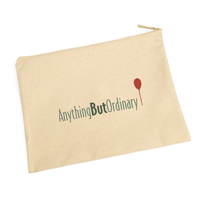 Large Natural Cotton Toiletry Bag branded personal care item in natural printed with your company logo