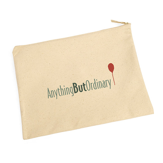 Large Natural Cotton Toiletry Bag branded personal care item in natural printed with your company logo