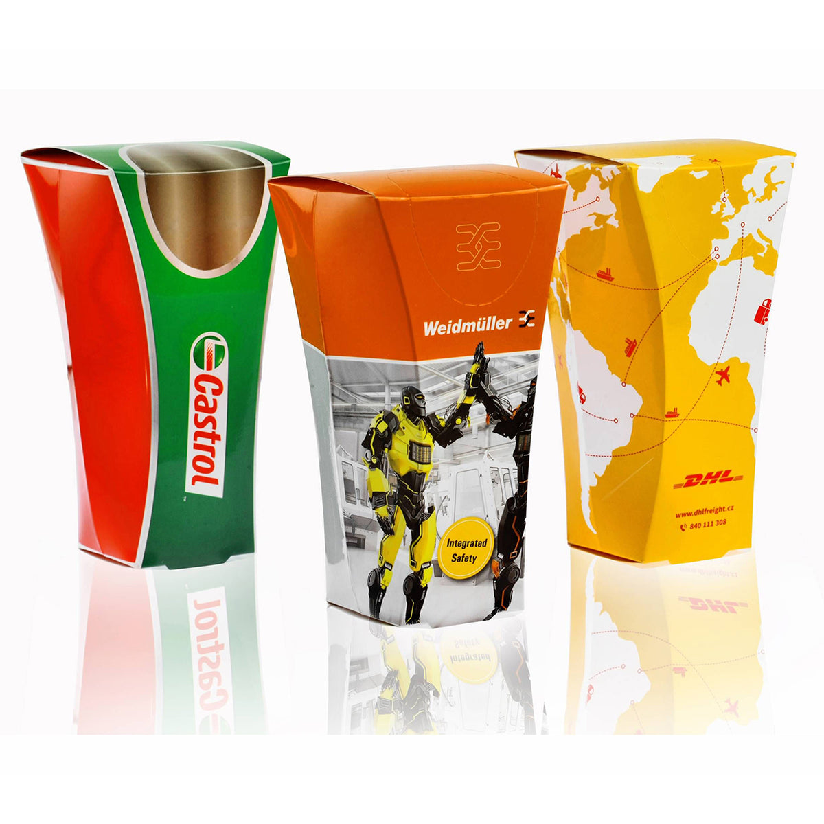 Car Tissue Cup branded travel essential in white printed with your company logo