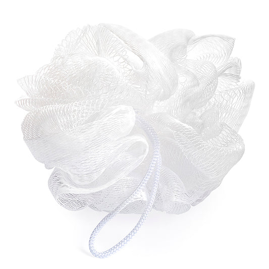 White rPET Body Sponge (20g) branded personal care item in white printed with your company logo