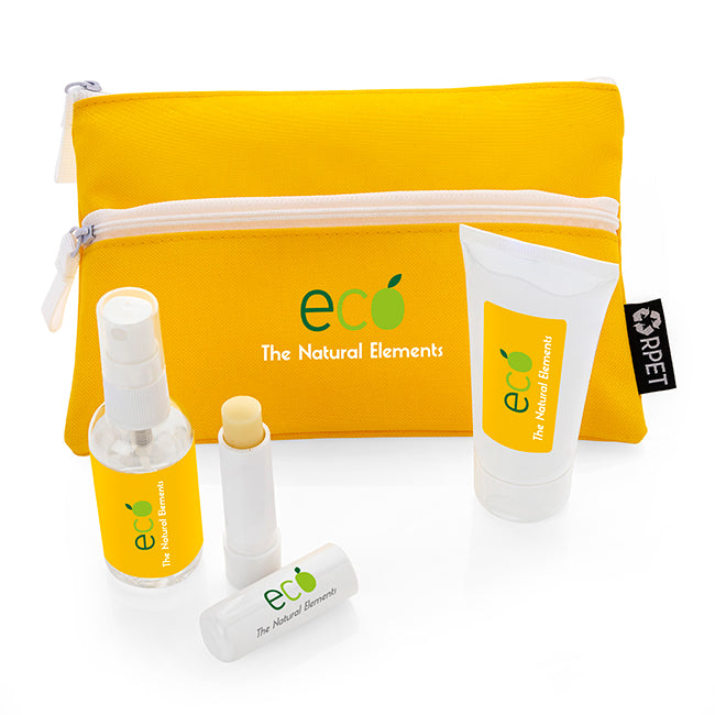 4 Piece Sun Care Kit branded personal care item in black, blue, brown, green, orange, pink, purple, red, white, yellow
