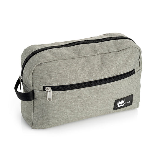 Men's Grey Travel Bag branded travel bag in black, grey printed with your company logo