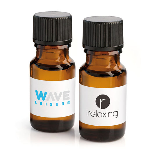 Lavender Blended Essential Oil (10ml) branded personal care item in brown printed with your company logo