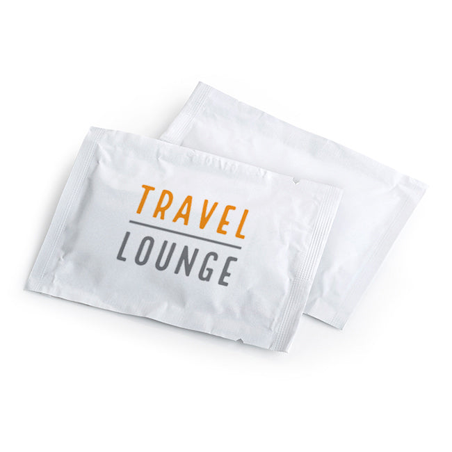 SPF25 Sun Lotion Sachet (4ml) branded personal care item in white printed with your company logo