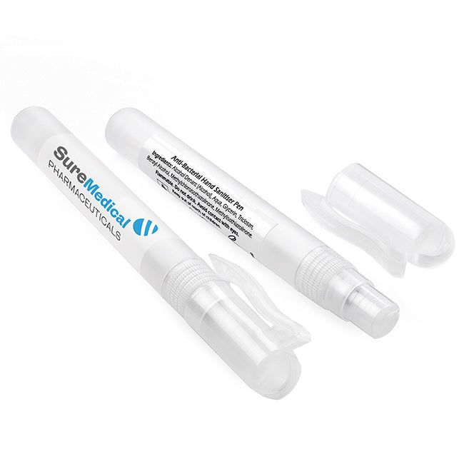 Sani Stick Hand Sanitiser Spray (9ml) branded hygiene essential in opaque printed with your company logo